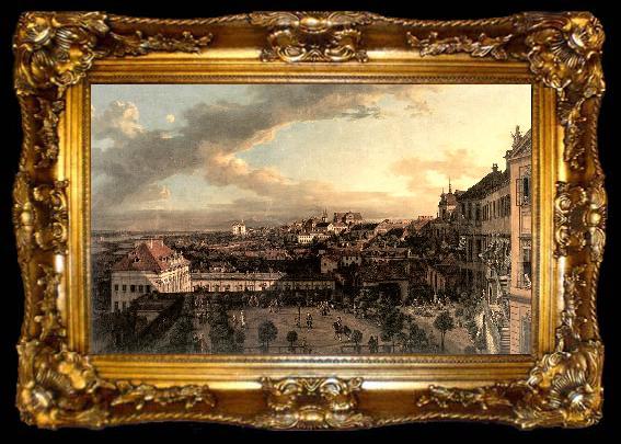 framed  BELLOTTO, Bernardo View of Warsaw from the Royal Palace nl, ta009-2